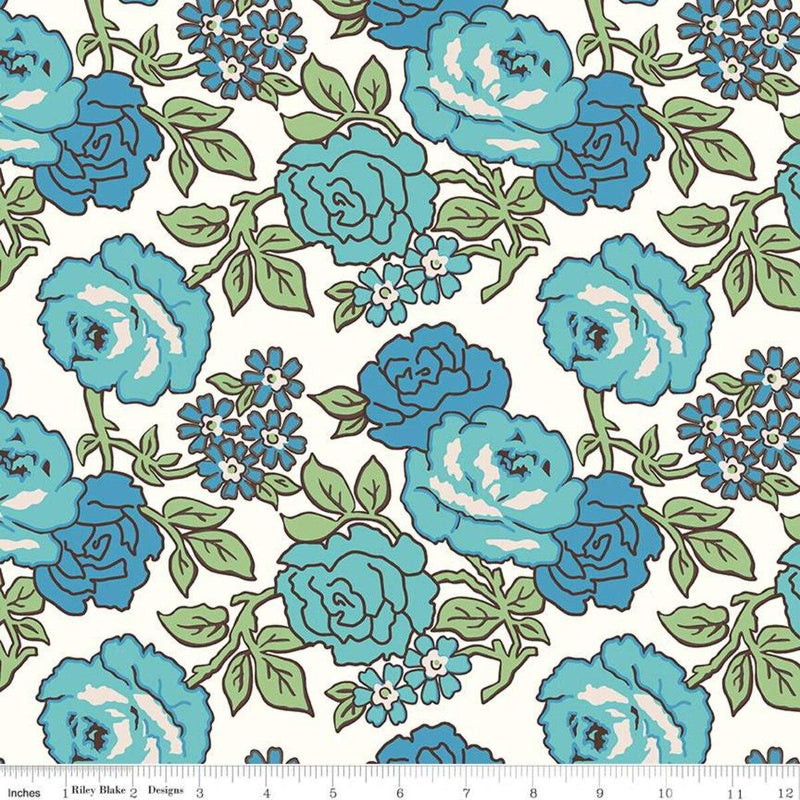 CWH Flea Market 108" - WB10232-BLUE - Cotton Fabric