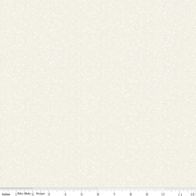 CWH Floret - C675-CREAM - Cotton Fabric