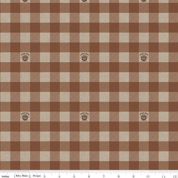 CWH Friends of Smokey Bear Buffalo Check - C16502-BROWN - Cotton Fabric