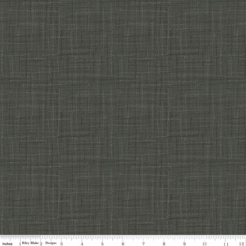 CWH Grasscloth - C780-CHARCOAL - Cotton Fabric