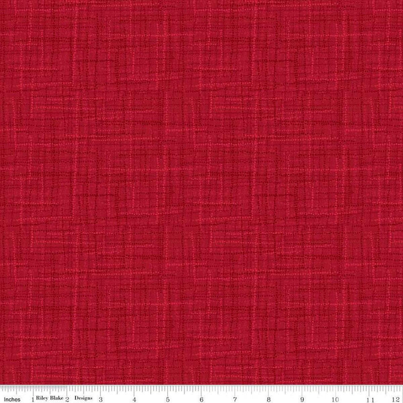 CWH Grasscloth - C780-CRANBERRY - Cotton Fabric