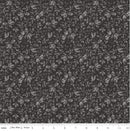 CWH Ink & Ivory Leaves - C16913-INK - Cotton Fabric