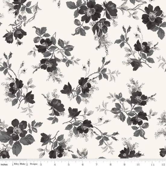 CWH Ink & Ivory Main - C16910-IVORY - Cotton Fabric