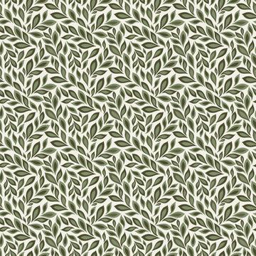 CWH Juju's Petals Leaves - C16612-CREAM - Cotton Fabric