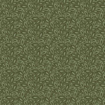 CWH Juju's Petals Leaves - C16612-GREEN - Cotton Fabric