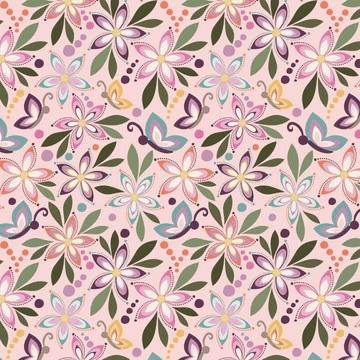 CWH Juju's Petals Main - C16610-PINK - Cotton Fabric