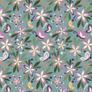 CWH Juju's Petals Main - C16610-TEAL - Cotton Fabric