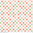 CWH Love You To The Moon Dots White - F18274-WHITE - Cotton Flannel Fabric