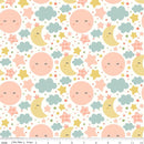 CWH Love You To The Moon Nighttime White - F18270-WHITE - Cotton Flannel Fabric