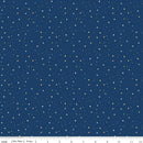 CWH Love You To The Moon Stars Navy - F18276-NAVY - Cotton Flannel Fabric