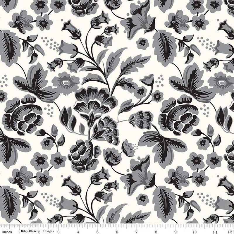 CWH Midnight Meadow Floral - WB15328-CREAM - Cotton Fabric