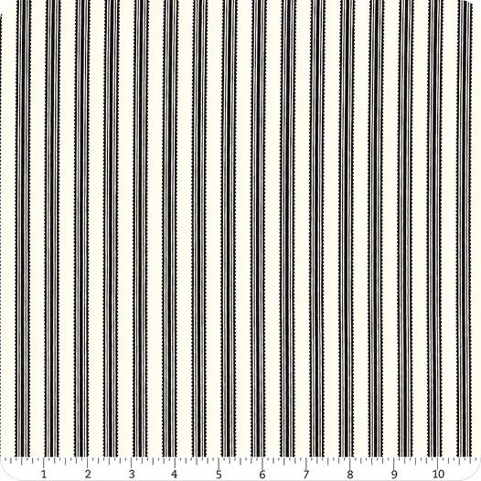 CWH Midnight Meadow Stripes - C15323-CREAM - Cotton Fabric
