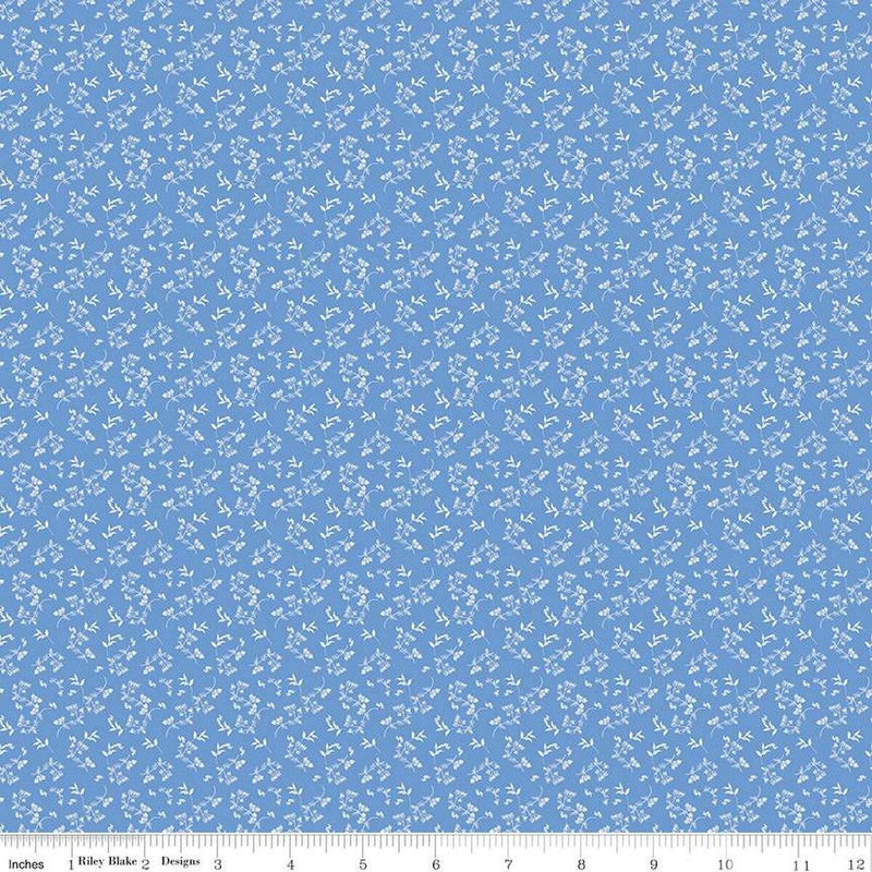 CWH Penelope Mini Stems - C16646-BLUE - Cotton Fabric