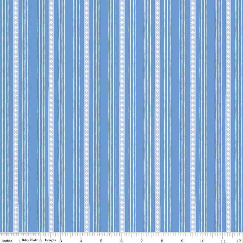 CWH Penelope Stripes - C16645-BLUE - Cotton Fabric