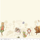 CWH Peter Rabbit & Friends Border Print - CD15867-CLOUD - Cotton Fabric