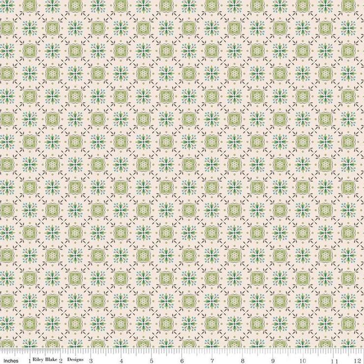 CWH Piece & Plenty - C15874-LETTUCE - Cotton Fabric