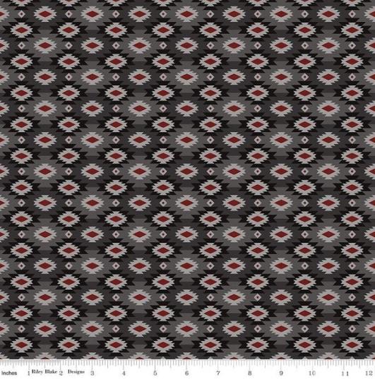 CWH Pine Grove Geometric - C15936-GRAY - Cotton Fabric
