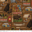 CWH Pine Grove Main - C15930-BROWN - Cotton Fabric