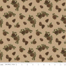 CWH Pine Grove Pinecones - C15933-TAN - Cotton Fabric