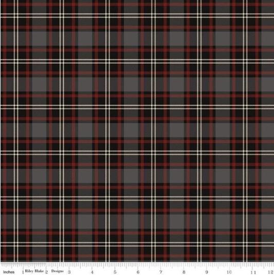 CWH Pine Grove Plaid - C15935-BLACK - Cotton Fabric