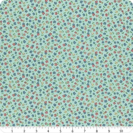 CWH Playtime 30's Flowers - C15154-MIST - Cotton Fabric