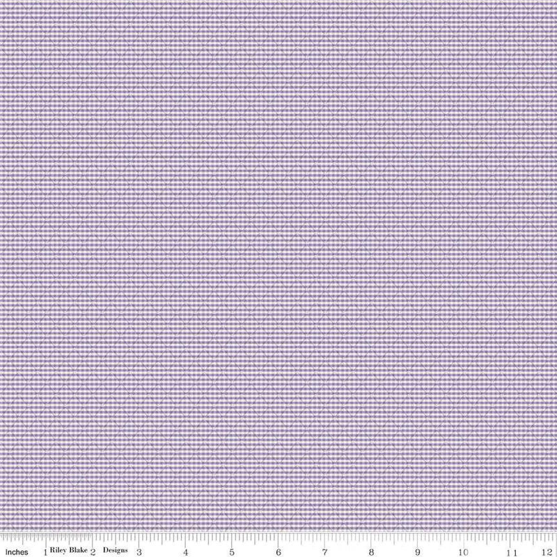 CWH Stitcher's Flannel Railroad Stripe - F15554-LAVENDER - Cotton Flannel Fabric