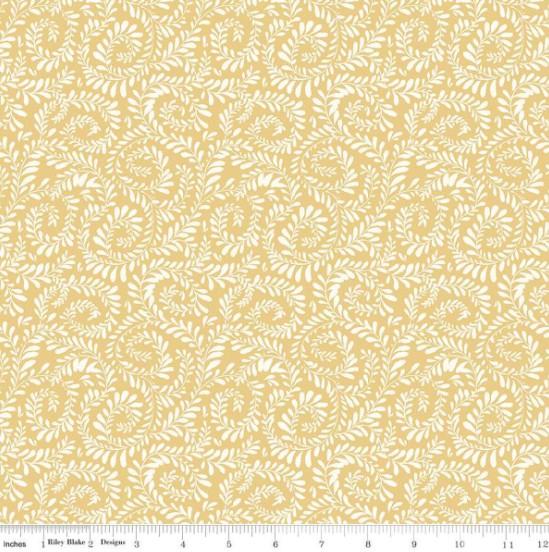 CWH Sunflower Whispers Ferns - C16672-YELLOW - Cotton Fabric