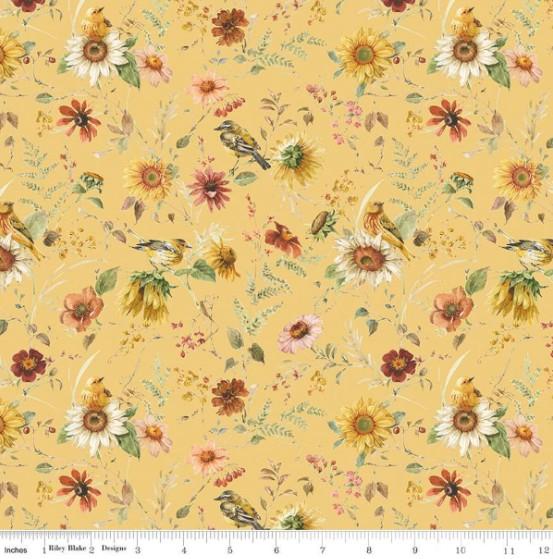 CWH Sunflower Whispers Prairie - CD16671-YELLOW - Cotton Fabric