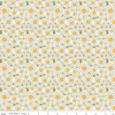 CWH Sunshine &  Dandelions Daisies - C17923-GREEN - Cotton Fabric