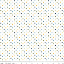 CWH Sunshine &  Dandelions Dots - C17925-CLOUD - Cotton Fabric