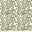 CWH Tangled Garden Birds - C18022-CREAM - Cotton Fabric