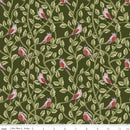 CWH Tangled Garden Birds - C18022-HUNTER - Cotton Fabric