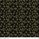 CWH Tangled Garden Leaves - C18024-BLACK - Cotton Fabric