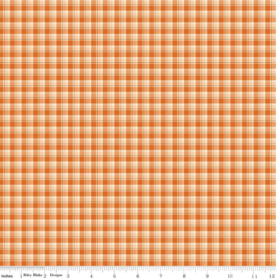 CWH The Awe Of Autumn Plaid - C16193-ORANGE - Cotton Fabric