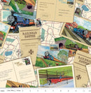 CWH Thomas & Friends 80th Anniversary Postcard Toss - CD17015-MULTI - Cotton Fabric