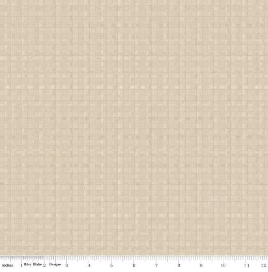 CWH Threads Of Grace Criss Cross - C16825-TAUPE - Cotton Fabric