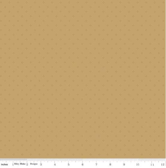 CWH Threads Of Grace Dots - C16826-GOLD - Cotton Fabric