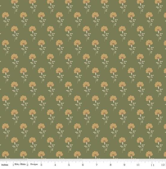 CWH Threads Of Grace Flora - C16821-GREEN - Cotton Fabric