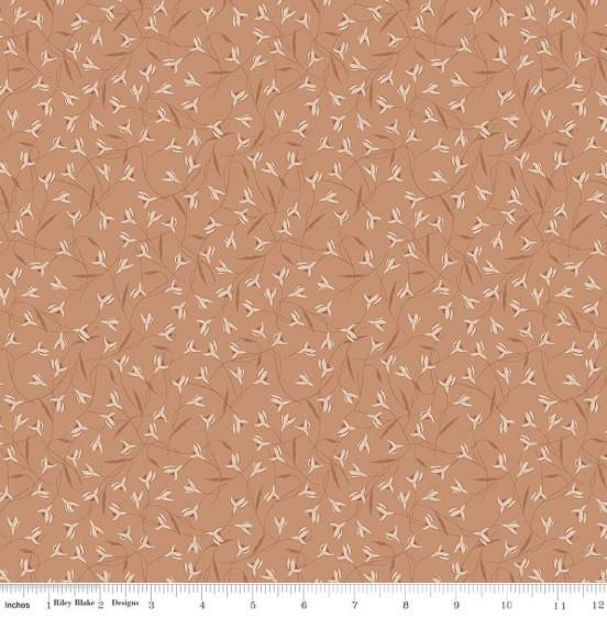 CWH Threads Of Grace Snow Drop - C16822-CLAY - Cotton Fabric