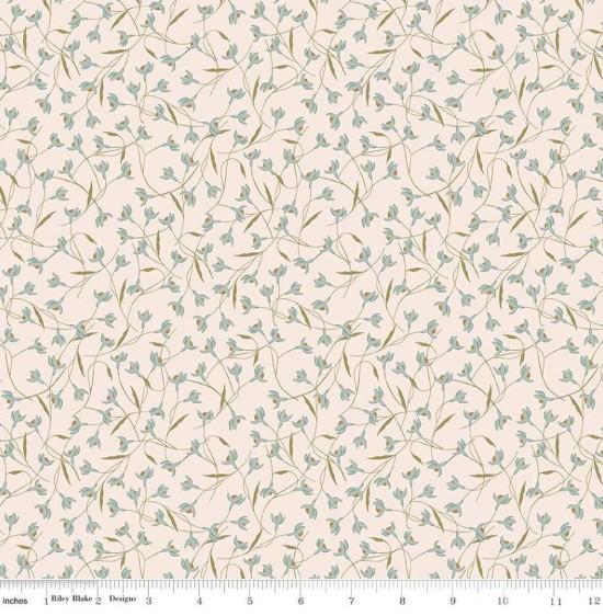 CWH Threads Of Grace Snow Drop - C16822-LATTE - Cotton Fabric