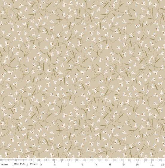 CWH Threads Of Grace Snow Drop - C16822-TAUPE - Cotton Fabric