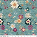 CWH Where The Wildflowers Are Main - C18250-WEDGEWOOD - Cotton Fabric