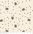 CWH Winnie The Pooh Bees - C17004-CREAM - Cotton Fabric