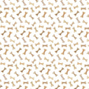 CWRK Best Friends Digital Bones - Y4285-1 White - Cotton Fabric