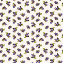 CWRK Bird Song Digital Blackberries - Y4516-2 Light Cream - Cotton Fabric