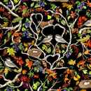 CWRK Bird Song Digital Chickadee Love - Y4510-3 Black - Cotton Fabric