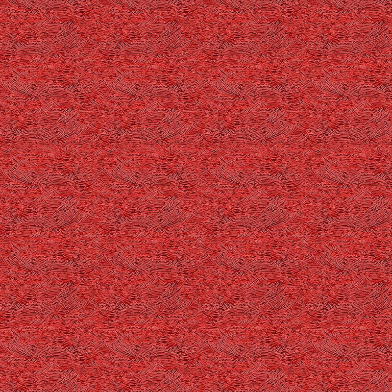 CWRK Bird Song Digital Nest Texture - Y4517-4 Light Red - Cotton Fabric