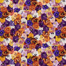CWRK Bird Song Digital Pansies - Y4514-55 Multi - Cotton Fabric