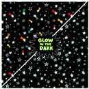 CWRK Blast Off! Glow in the Dark Stars - Y4390-3 Black - Cotton Fabric