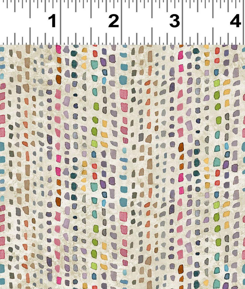 CWRK Coral Reef Digital Broken Stripe - Y4383-12 Khaki - Cotton Fabric
